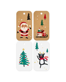 Gift Tags Happy Santa set - 20/pack - Bee Dee