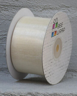 Cut Edge Organza 50mm X 50mtrs Ivory - Bee Dee