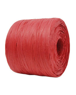 Paper Raffia Bulk 4mm X 500mtrs Red - Bee Dee