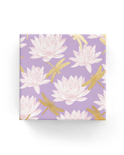 Dragonfly Lily Wrap Lilac Pink Gold - Bee Dee