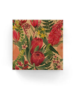 Protea Garden on Kraft Wrap - Bee Dee