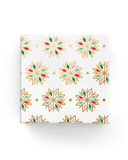 Cutout Snowflakes Wrap Red Green Pink - Bee Dee