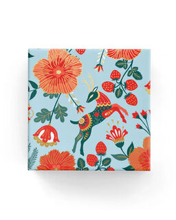 Reindeer Garden Wrap DuckEgg Hunter Red - Bee Dee