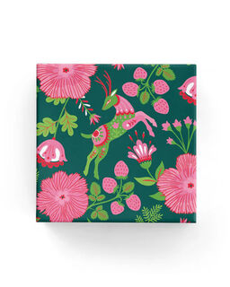 Reindeer Garden Wrap Hunter Lime Pink - Bee Dee