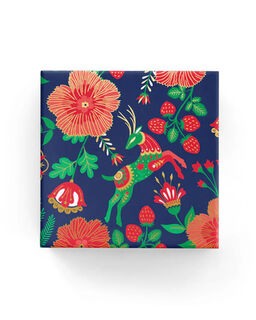 Reindeer Garden Wrap Navy Green Red - Bee Dee