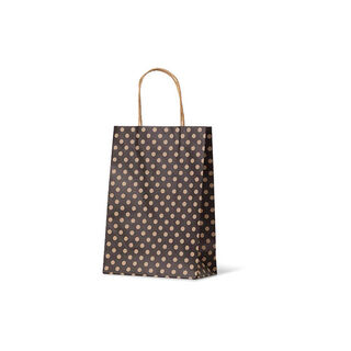 Black Spot Kraft Junior Paper Bag - Bee Dee