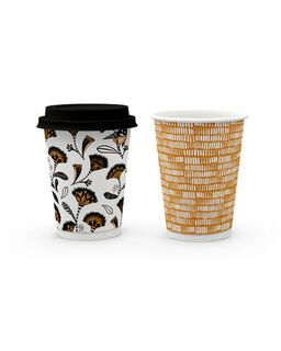 12oz (390ml) NaturalPak Double Wall TrendCup - Bee Dee