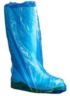 Polyethylene Boot Covers - Blue, 510mm x 70mu     - Matthews