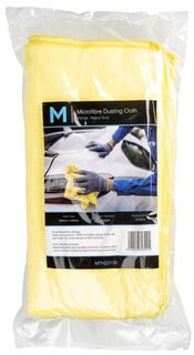 Microfibre Dusting Cloth - Yellow, 400mm x 400mm, 200gsm Pack 10 - Matthews