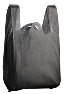 Woven Carry Bag Small - Black, 210mm x 125mm x 290mm, 30gsm  - Matthews