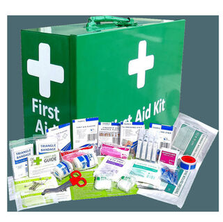 First Aid Kit Work Place 1-25 Person in Plastic Wall Mount box - DTS Medical