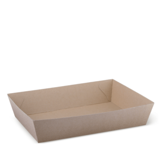 Endura Food Tray #5 Brown 255 x 179 x 58   - Detpak