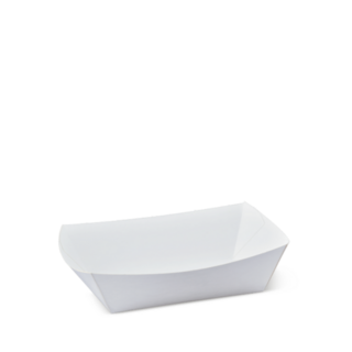 #2 Small Food Tray White 110 x 76 x 40   - Detpak