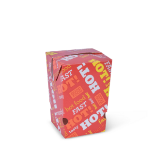 Small Chip Carton (50s) Hot Food Fast 71 x 71 x 105   - Detpak