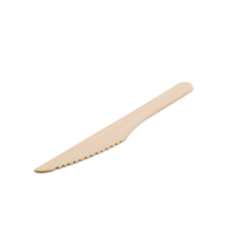 165mm Wooden Knife Natural   165 x 22 x 2   - Detpak