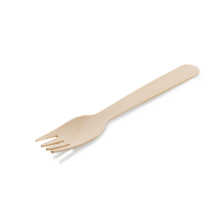 165mm Wooden Fork Natural   158 x 27 x 2   - Detpak