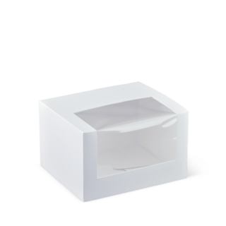 5 Inch Long Patisserie Box White 130 x 110 x 80   - Detpak