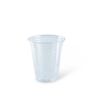 8oz Clear Recyclable Cup (236ml) Clear 82mm   - Detpak