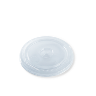 Flat Clear Recyclable Lid 12/16/20/24oz Clear Fits: 98.3mm cups   - Detpak