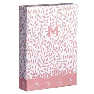 Office Copy Paper A4 - Pastel Pink, 80gsm, 500 Sheets, FSC' Mix - 1 ream