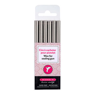 Herbin Wax Gun Sticks Silver, Pack of 6