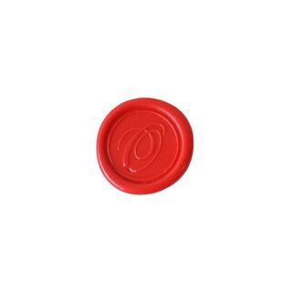 Herbin Wooden Handle Round Seal Copperplate O