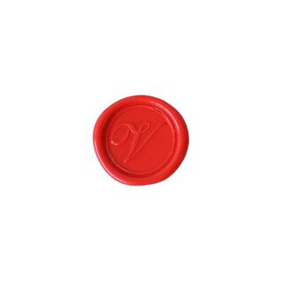 Herbin Wooden Handle Round Seal Copperplate V