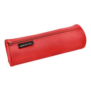 Supply Co Pencil Case Tube Red 21x8cm