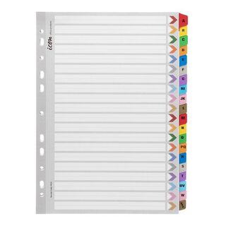 Icon Cardboard Indices with Reinforced Tabs A-Z Coloured