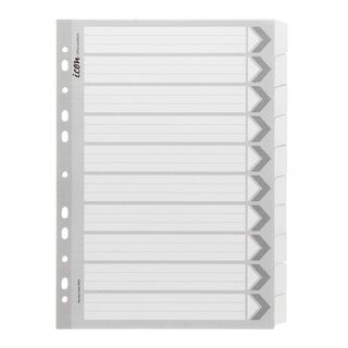 Icon Cardboard Dividers with Reinforced Tabs 10 Tab White