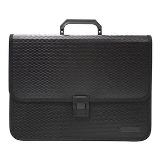 OSC Expanding File 3 Pocket Black