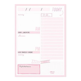 Carpe Diem Daily Planner Pad Ballerina Pink
