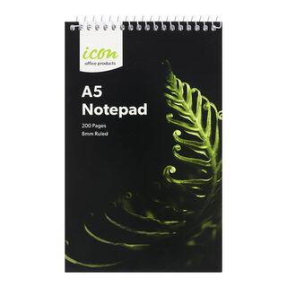 Icon Spiral Notepad 127x204mm Soft Cover 200 pg