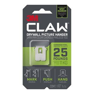 3M CLAW Drywall Picture Hanger 11kg