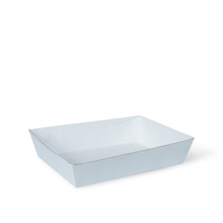 Endura Food Tray #3 White 180 x 134 x 45 Carton 250 - Detpak