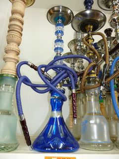 The classic shisha, hookah or naklha pipes of the Middle East.