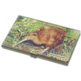 Souvenir metal and leatherette business and credit card holders