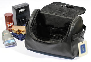 Buxton Leather Travel/Toiletry Bag