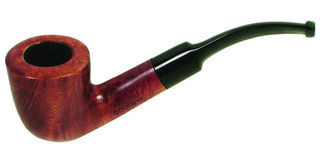 Falcon Coolway # 23 Walnut Stain, Calabash Bowl - Bent Stem