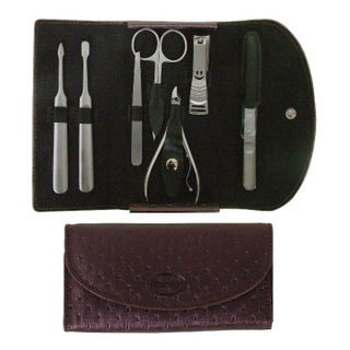 Comoy 7-Piece Manicure Set Purple