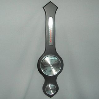 Barometer/Hygrometer & Thermometer (Full Size) (Black Stain)