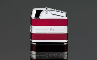 Siglo Retro II Lighter - Metallic Red