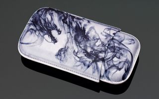 Tattoo Leather Cigar Case (3 Sticks) - Smoke Dragon