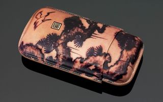 Tattoo Leather Cigar Case (3 Sticks) - Traditional Painting