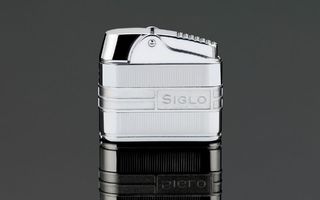 Siglo Retro II Lighter - Chrome Stripes