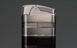 Siglo Retro Streamliner Table Lighter - Gun Metal