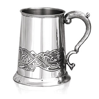 English Pewter Celtic Stein