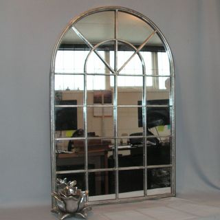 Silver Church Window Mirror