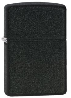 Zippo Lighter - Black Crackle