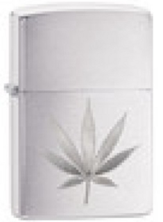 Zippo Brushed Chrome - Leaf